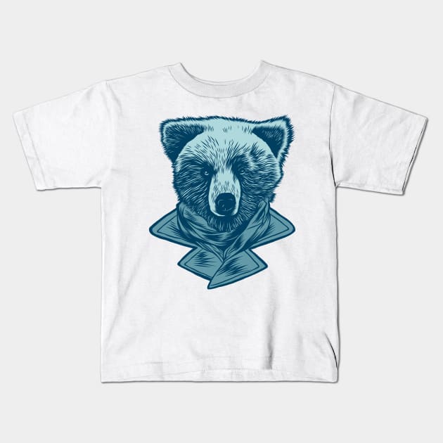 Swag Bear Kids T-Shirt by jafaris